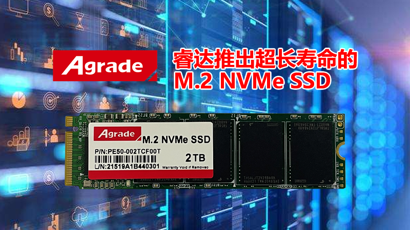 Agrade睿達推出超長壽命的M.2 SSD