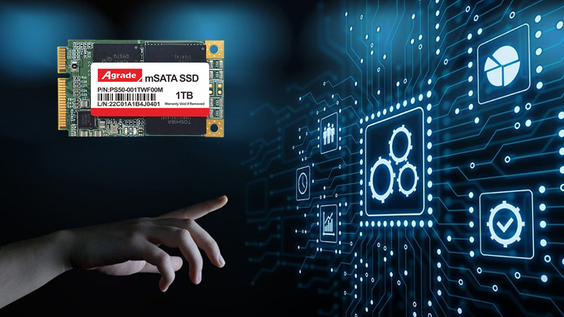 Agrade睿達工業級mSATA 1TB SSD測評